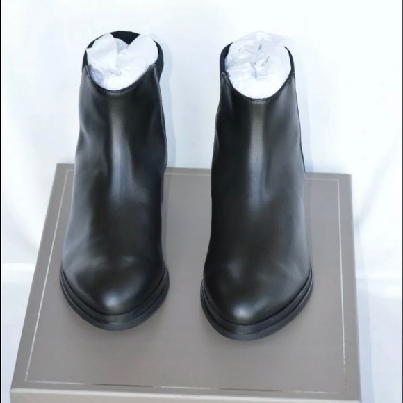 Bcbgmaxzaria Shoes - NWB BCBG Slip-On Low Boot Black Leather 10M $278